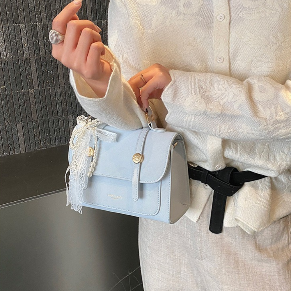 Vessara Top Handle Flap Bag