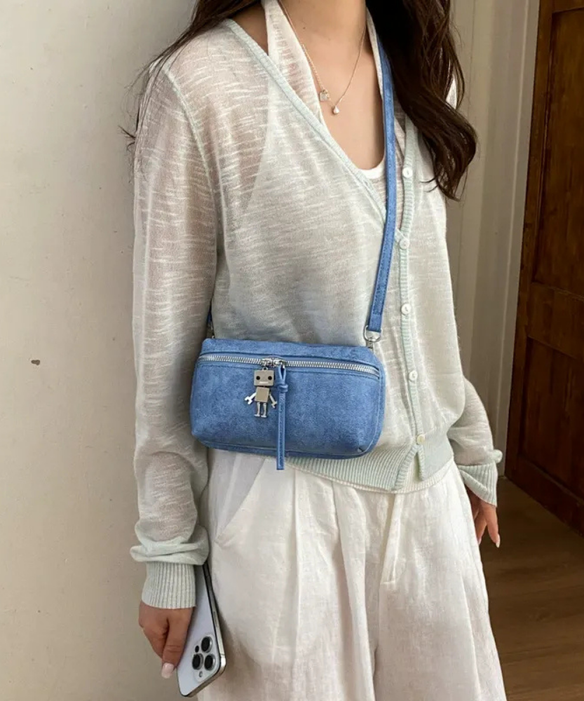 Tinnia Robot Charm Crossbody Bag