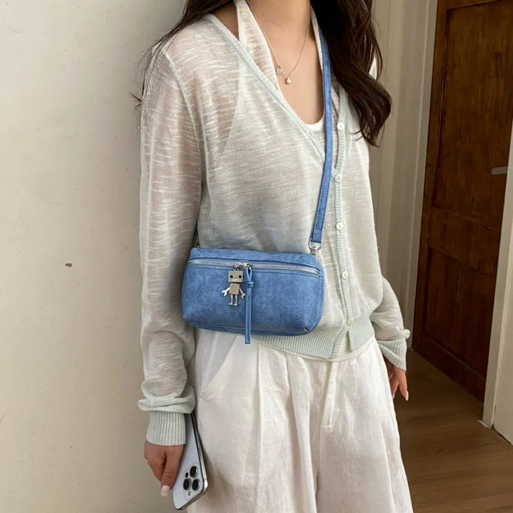 Tinnia Robot Charm Crossbody Bag
