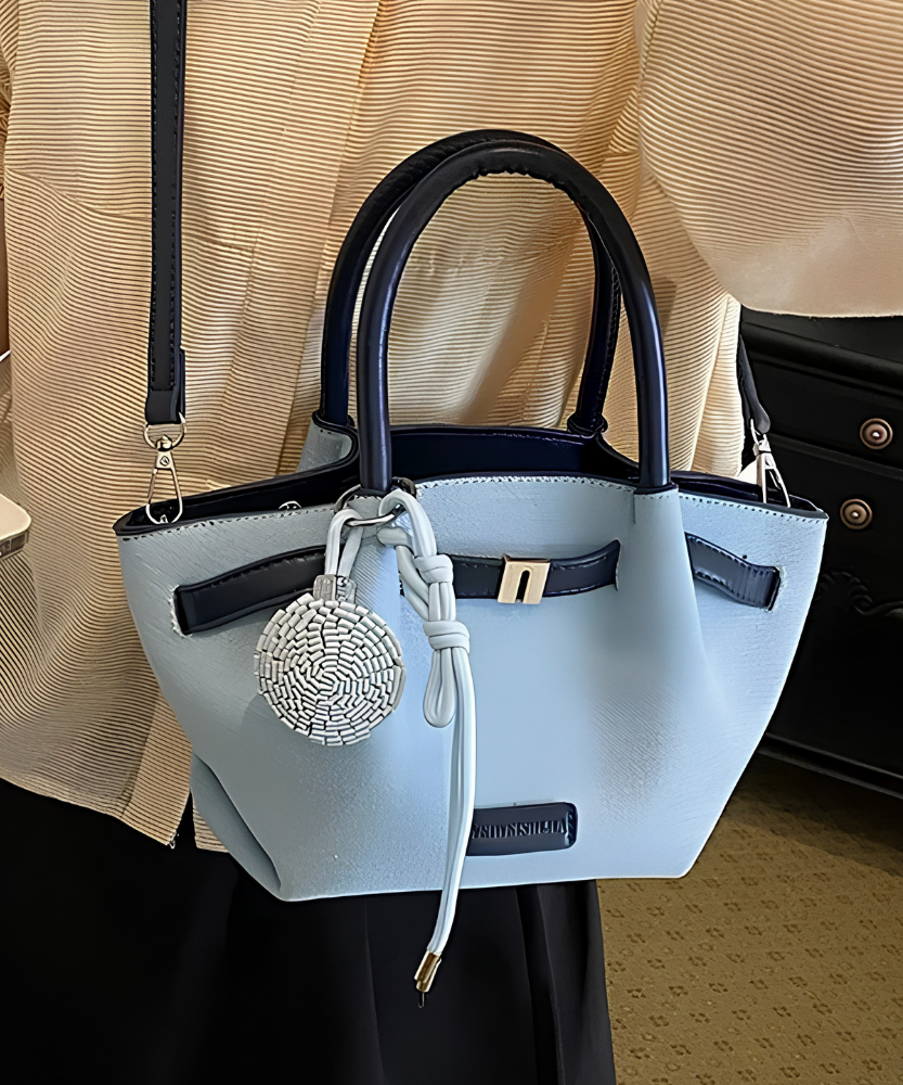 Dovela Contrast-Trim Mini Handbag