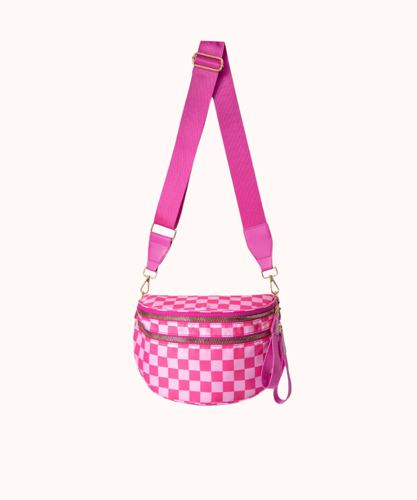 Valla Checkered Crossbody Bag
