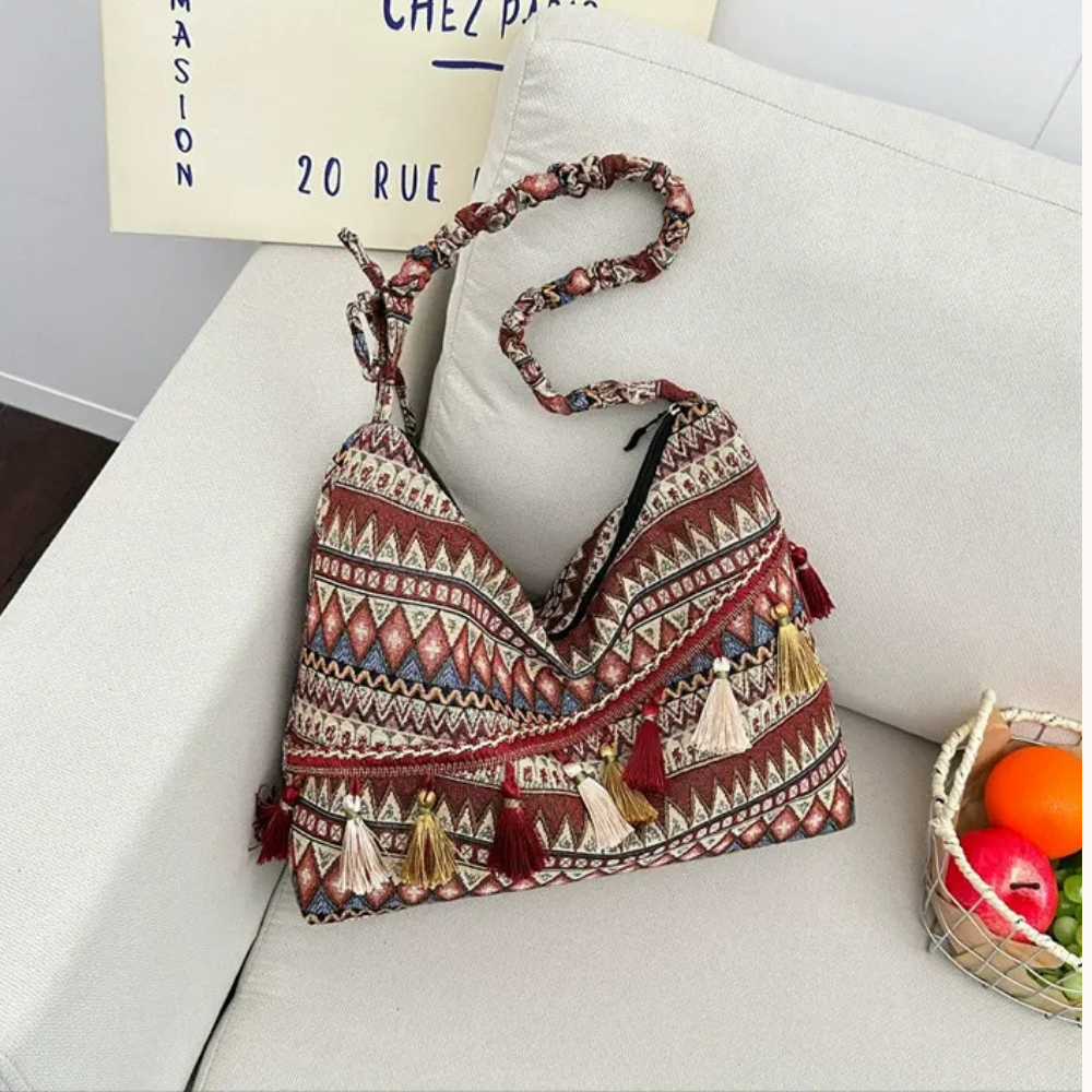 Marivelle Tassel-Trim Tote Bag