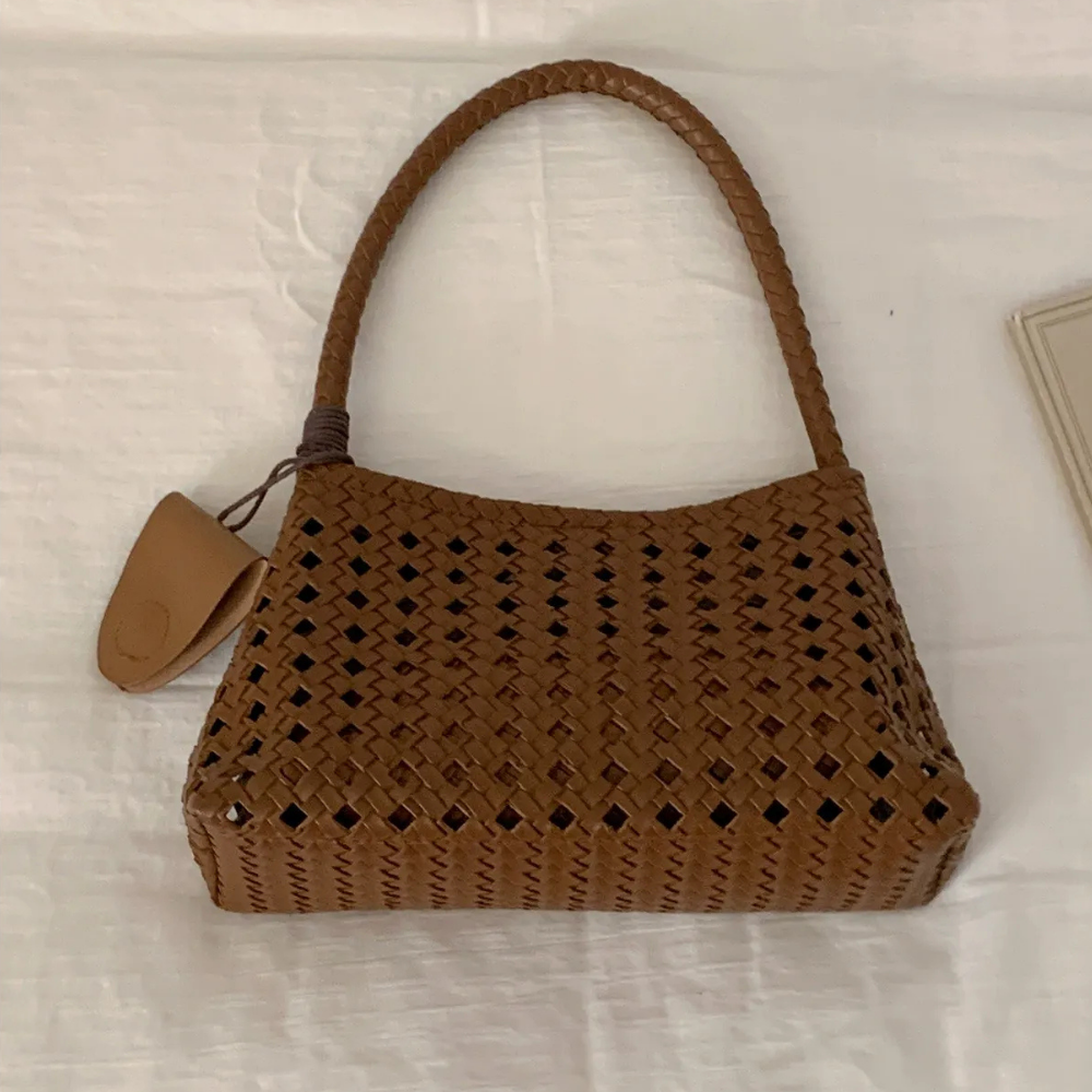 Tesoria Woven Shoulder Bag