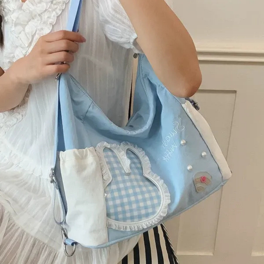 Lusette Bunny Patch Shoulder Bag