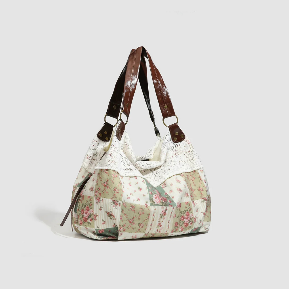 Olyra Lace-Trim Shoulder Bag