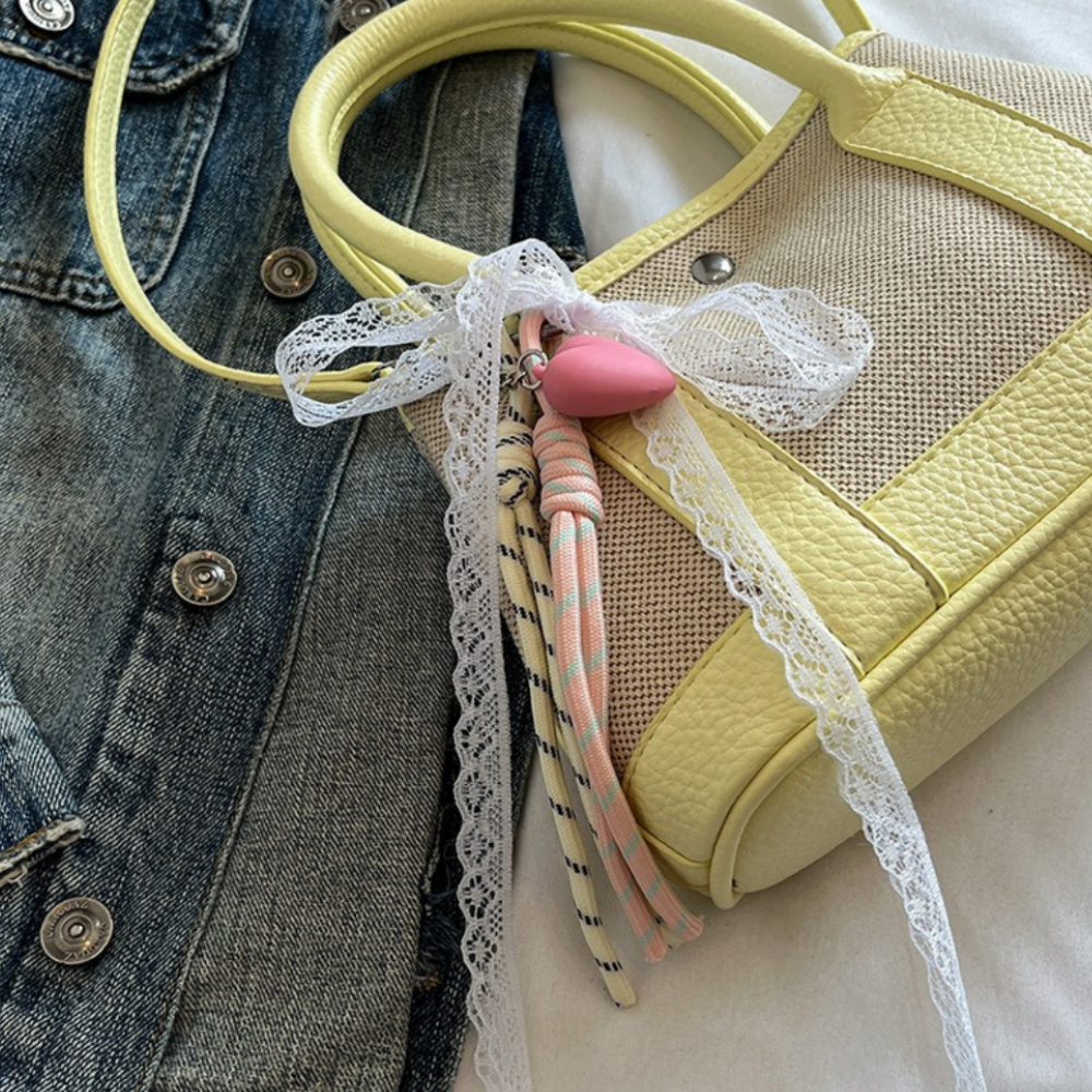 Liorvane Lace Charm Mini Handbag