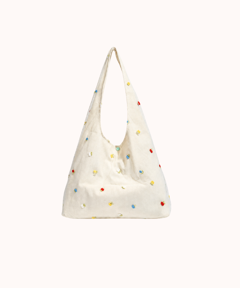 Antria Embroidered Shoulder Bag