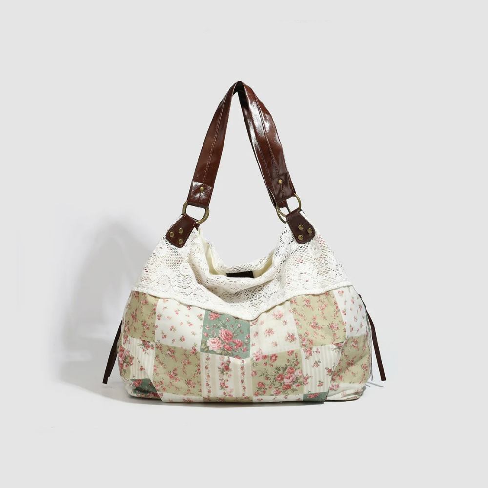 Olyra Lace-Trim Shoulder Bag