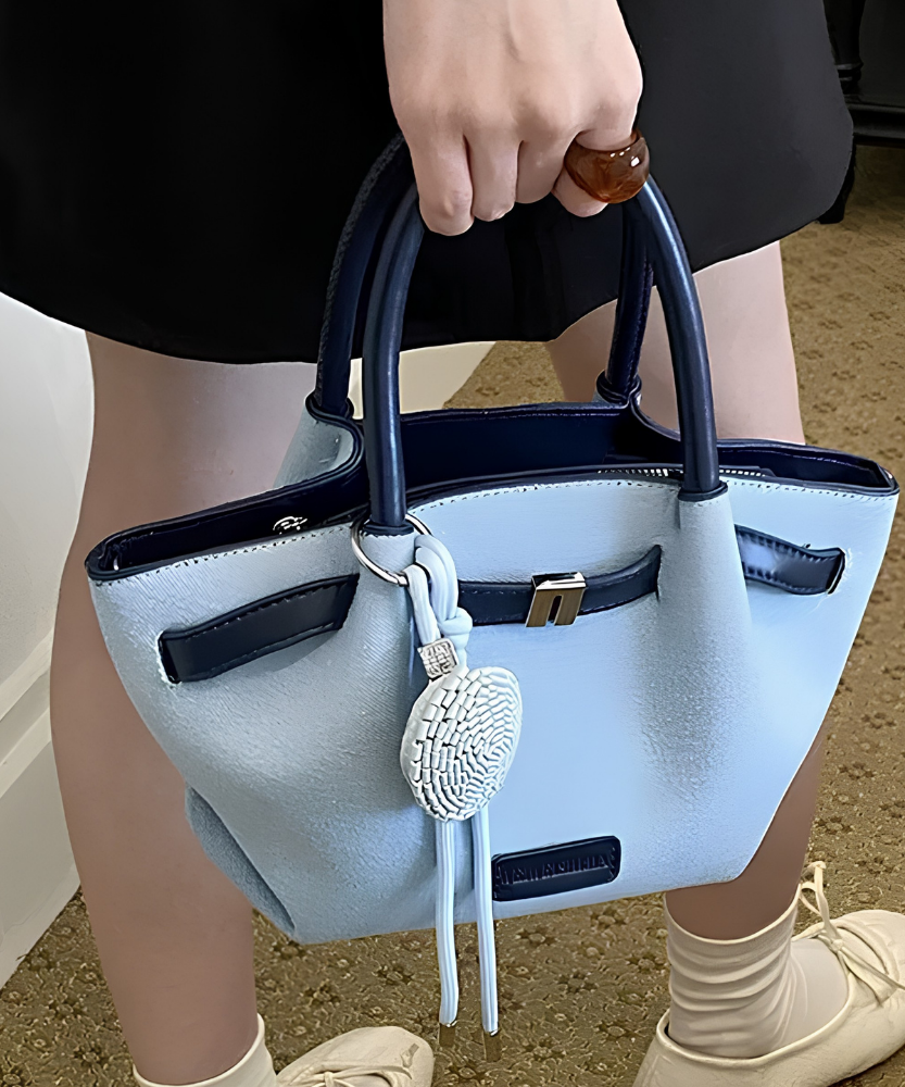 Dovela Contrast-Trim Mini Handbag
