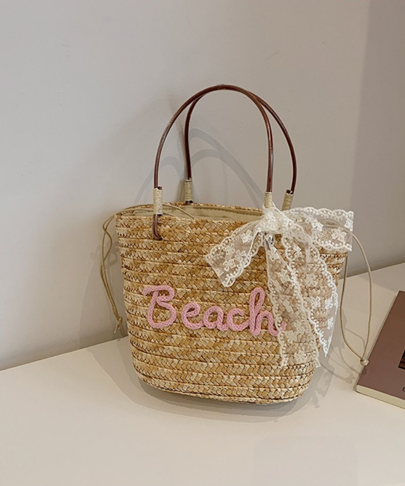 Marcelline Woven Mini Tote Bag