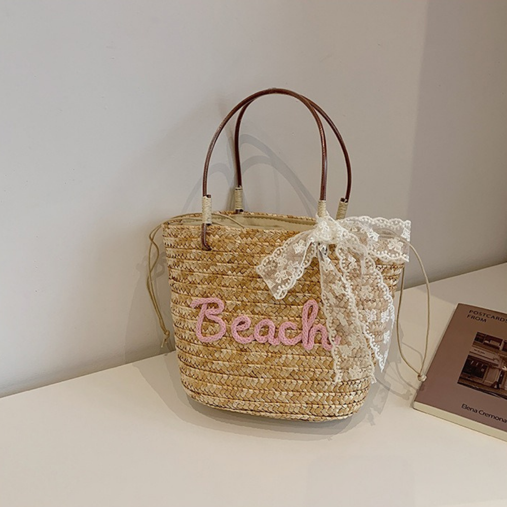 Marcelline Woven Mini Tote Bag