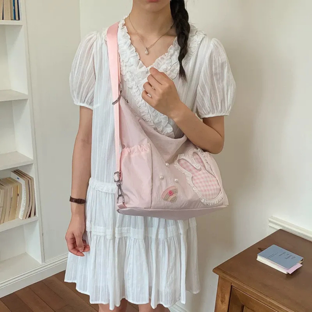 Lusette Bunny Patch Shoulder Bag
