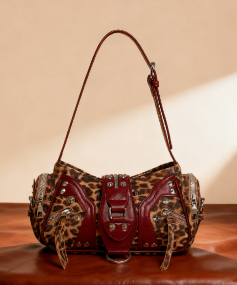 Fauvine Leopard Shoulder Bag