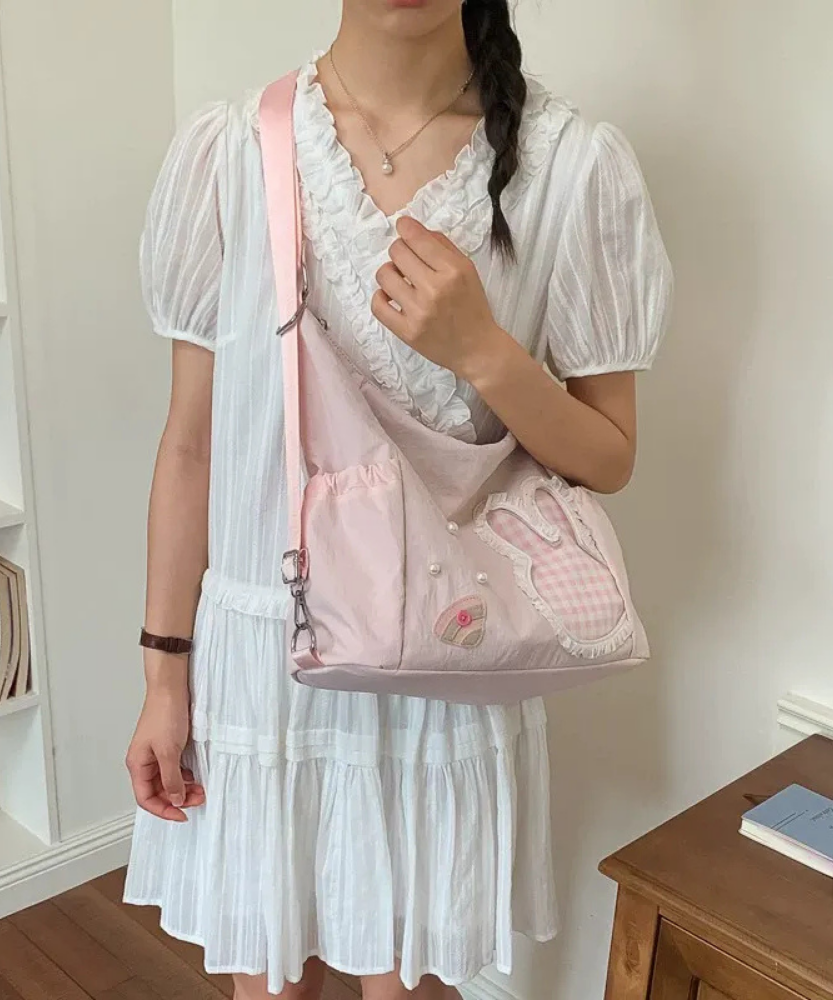 Lusette Bunny Patch Shoulder Bag