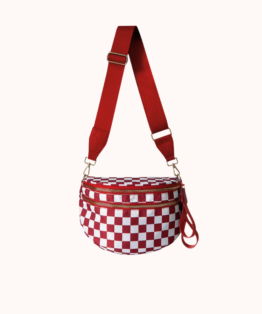 Valla Checkered Crossbody Bag