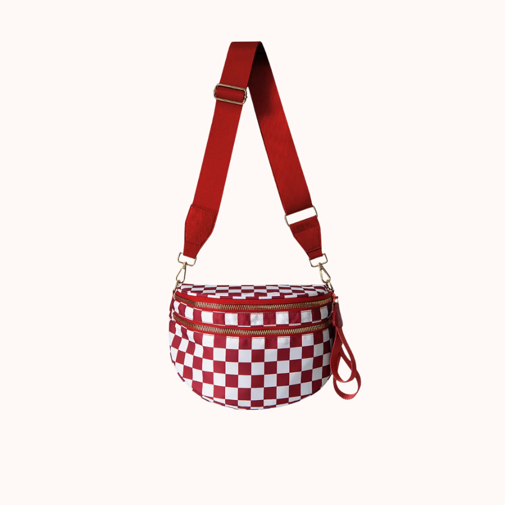 Valla Checkered Crossbody Bag