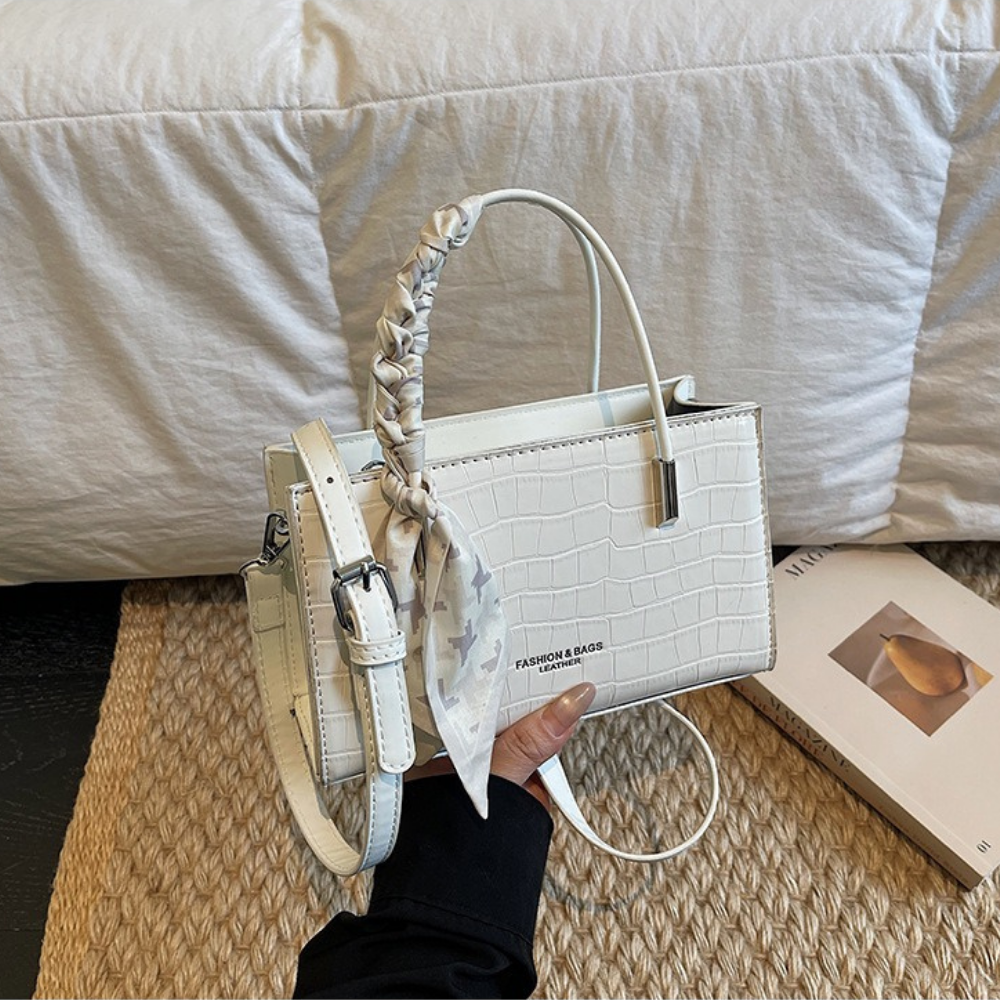 Novera Croc-Embossed Mini Shoulder Bag