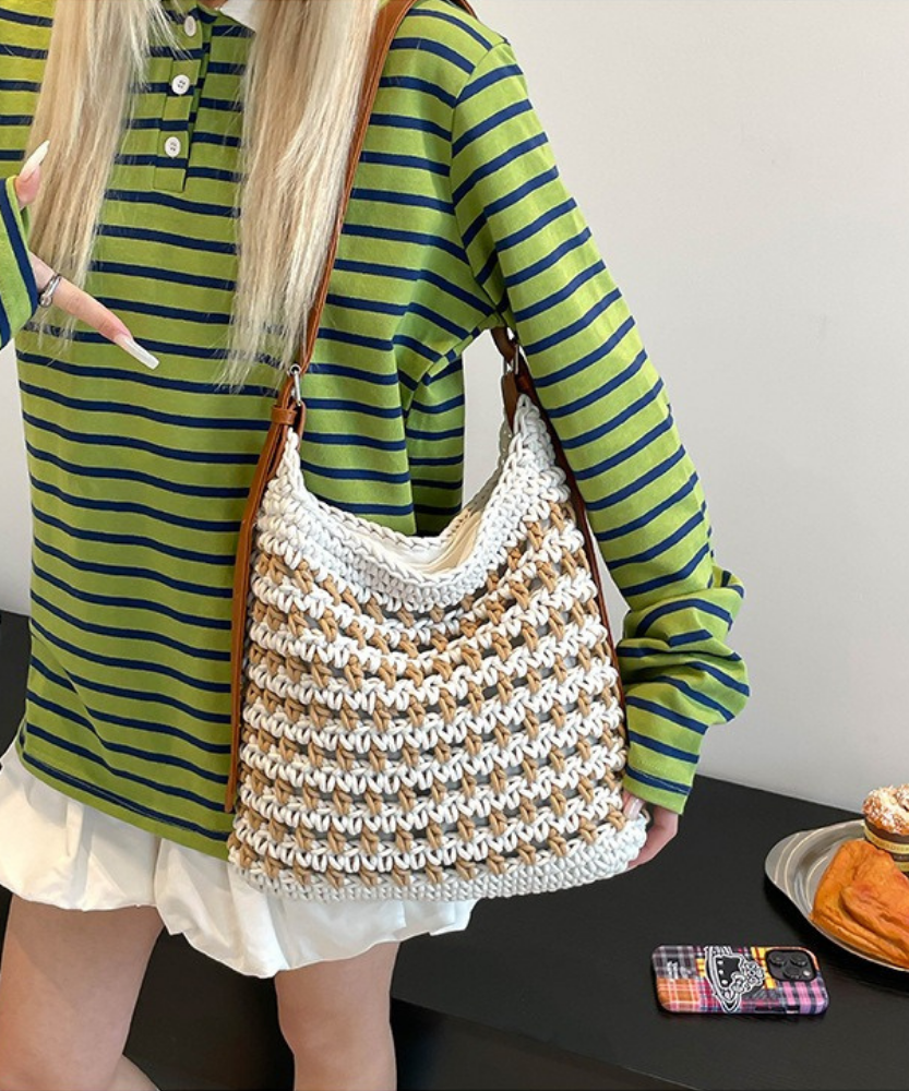Briselia Woven Shoulder Bag