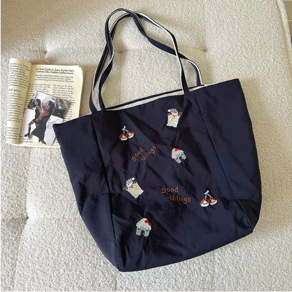 Fioratta Embroidered Tote Bag