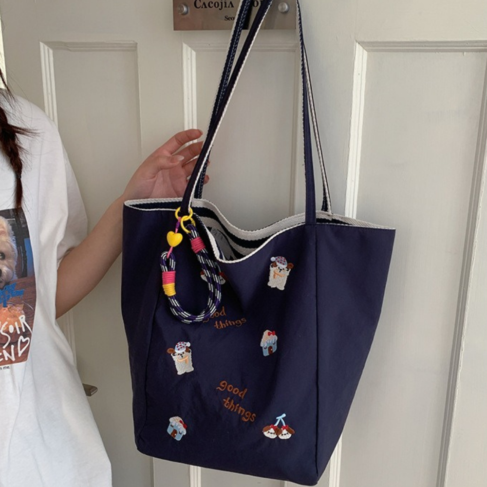 Fioratta Embroidered Tote Bag