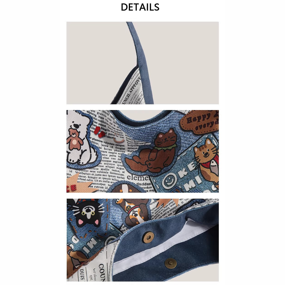 Canella Dog Print Shoulder Bag