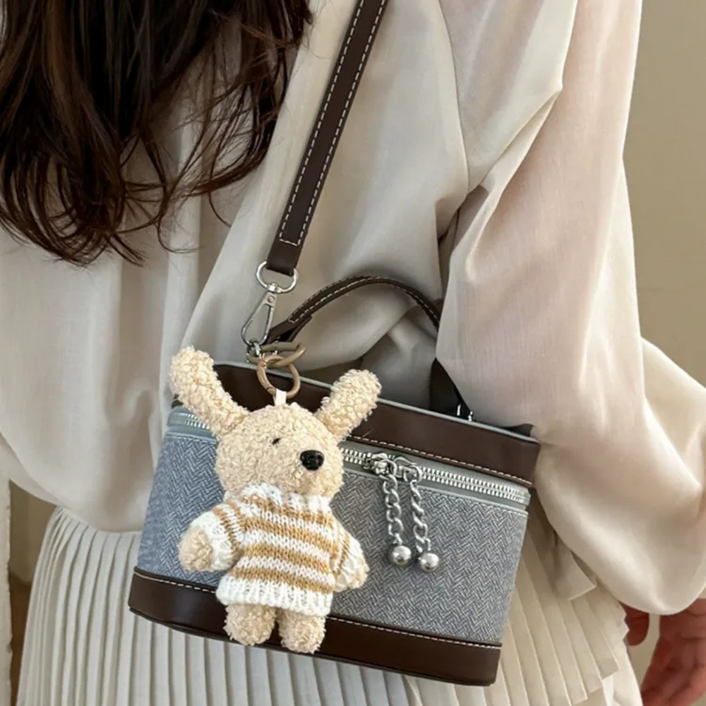 Leporia Bunny Charm Mini Handbag