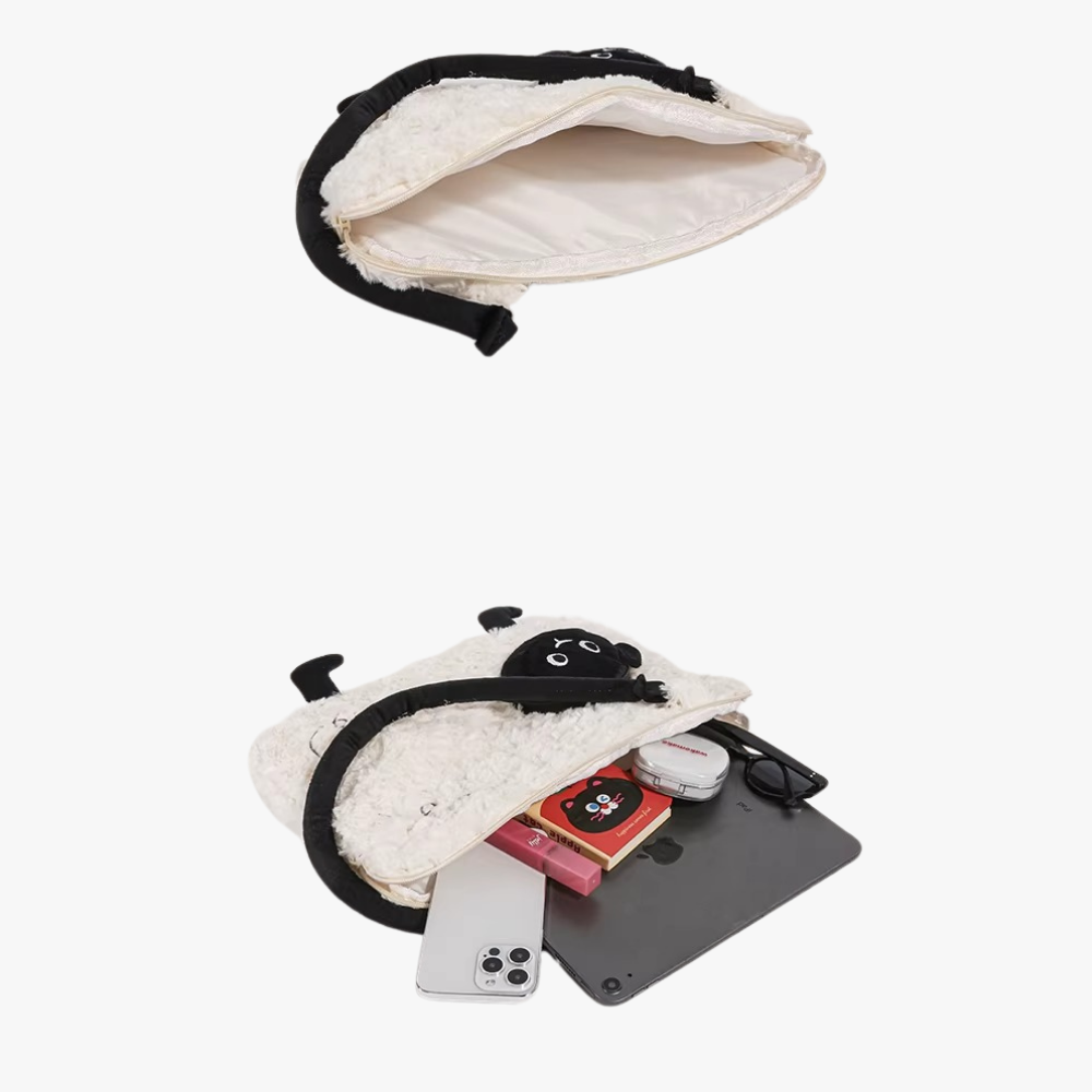 Mielune Plush Sheep Shoulder Bag