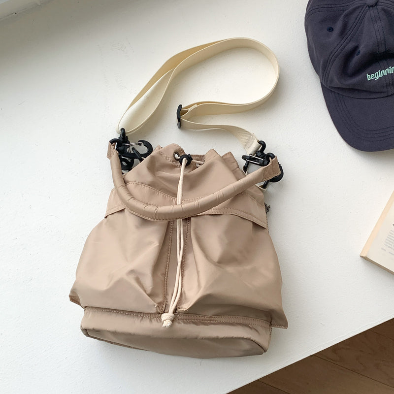 Bellance Vegan Leather Crossbody Bucket Bag