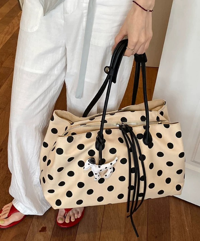 Perlina Polka Dot Tote Bag