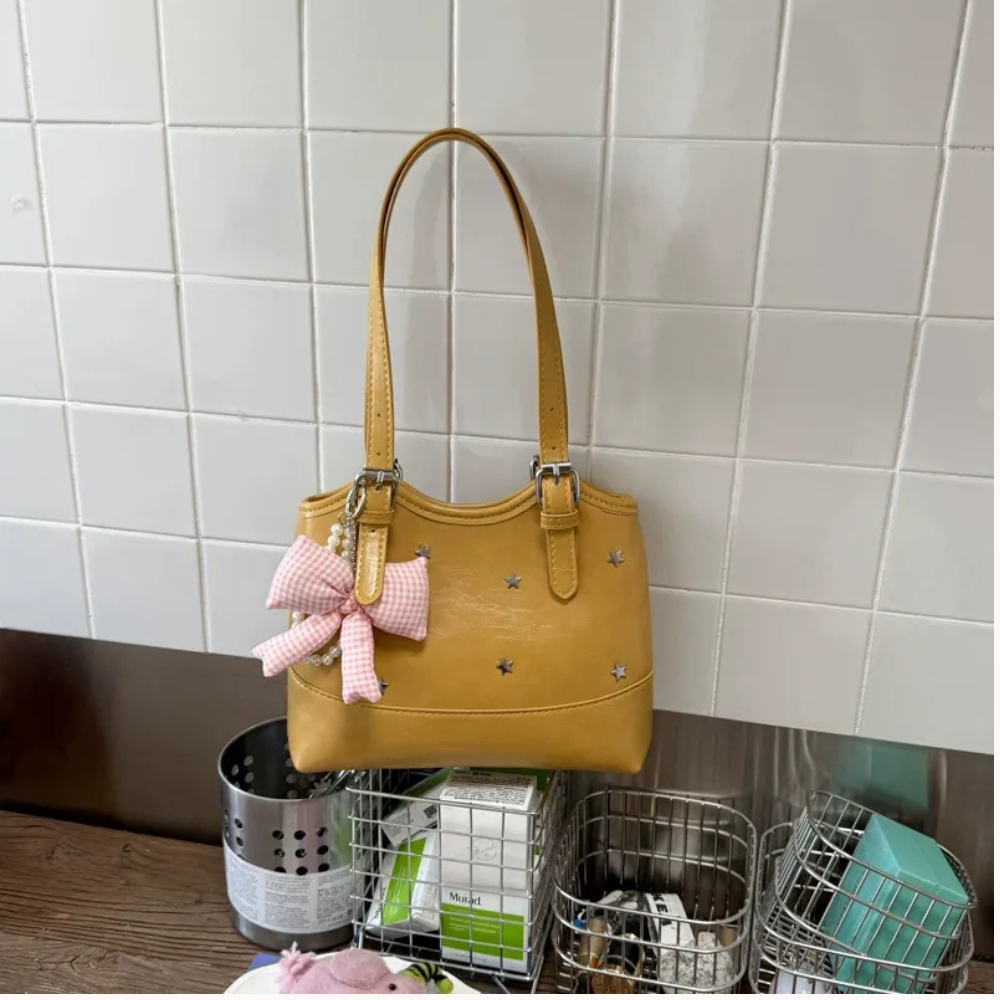 Perlisa Bow Charm Shoulder Bag