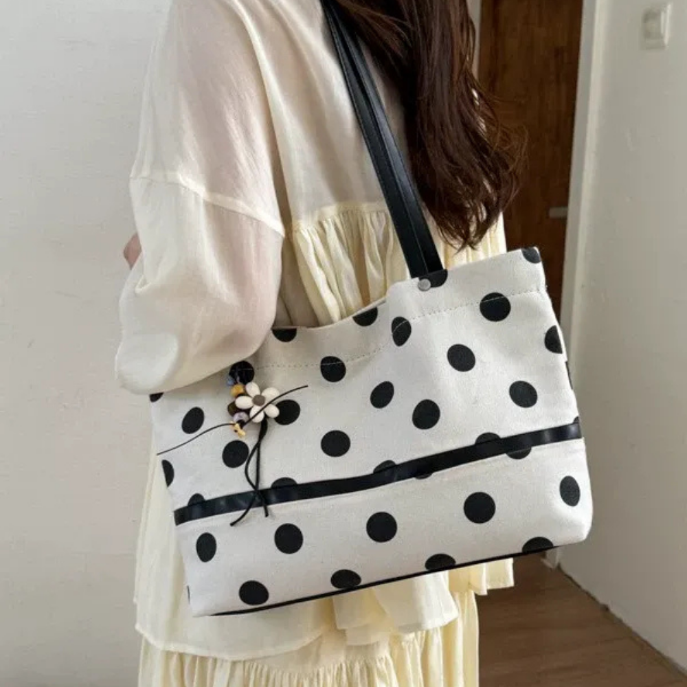 Poisara Polka Dot Tote Bag
