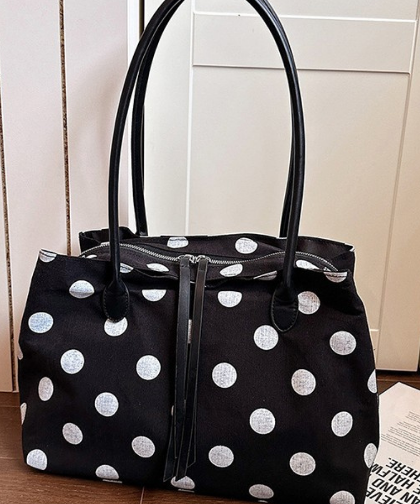 Perlina Polka Dot Tote Bag