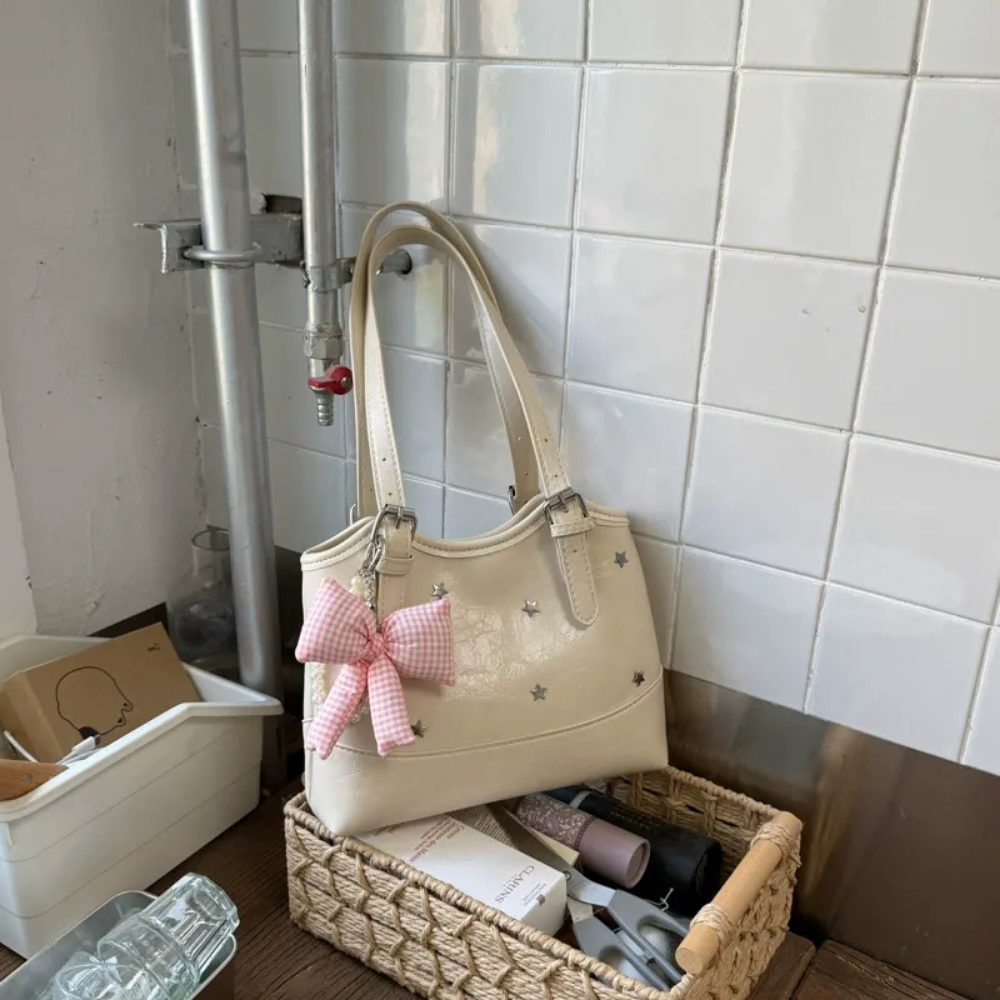 Perlisa Bow Charm Shoulder Bag