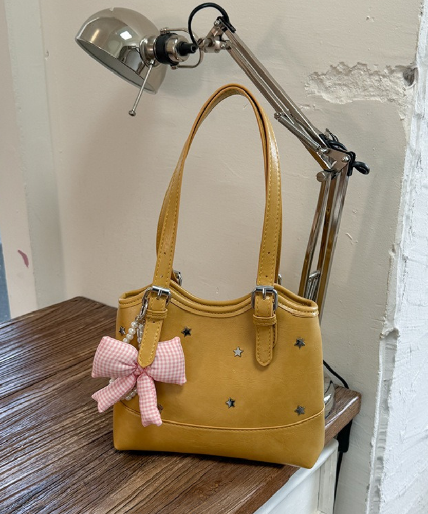 Perlisa Bow Charm Shoulder Bag