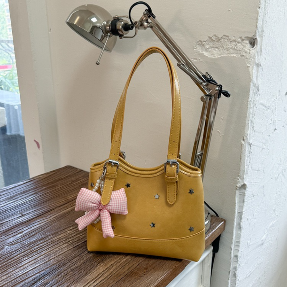 Perlisa Bow Charm Shoulder Bag