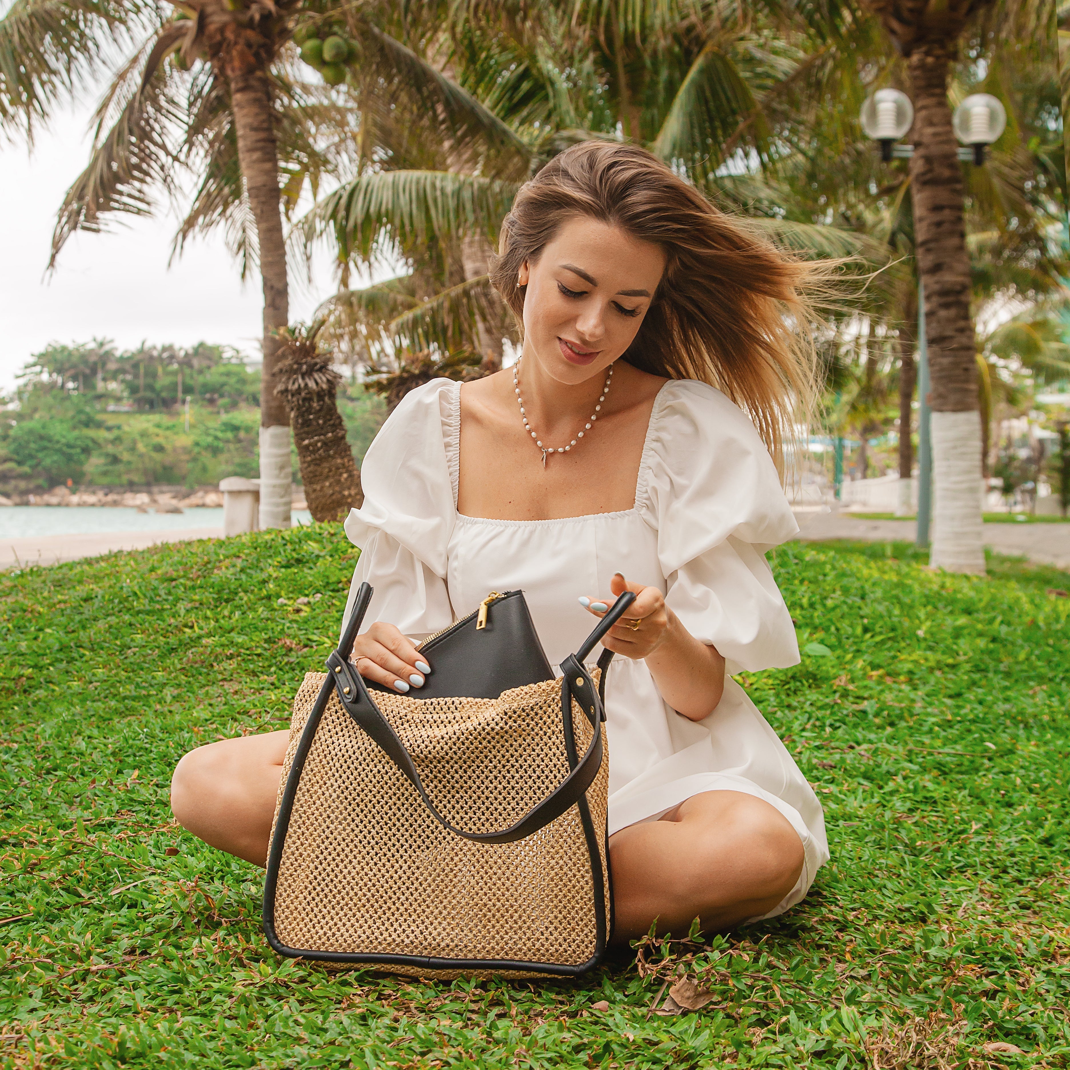 Bavella Vegan Leather Tote Bag