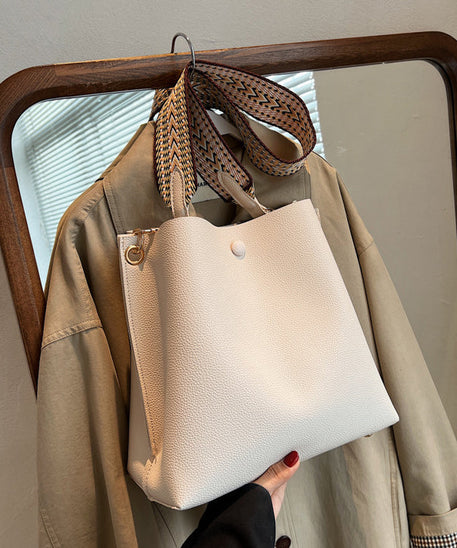 Léonore Vegan Leather Crossbody Bucket Bag