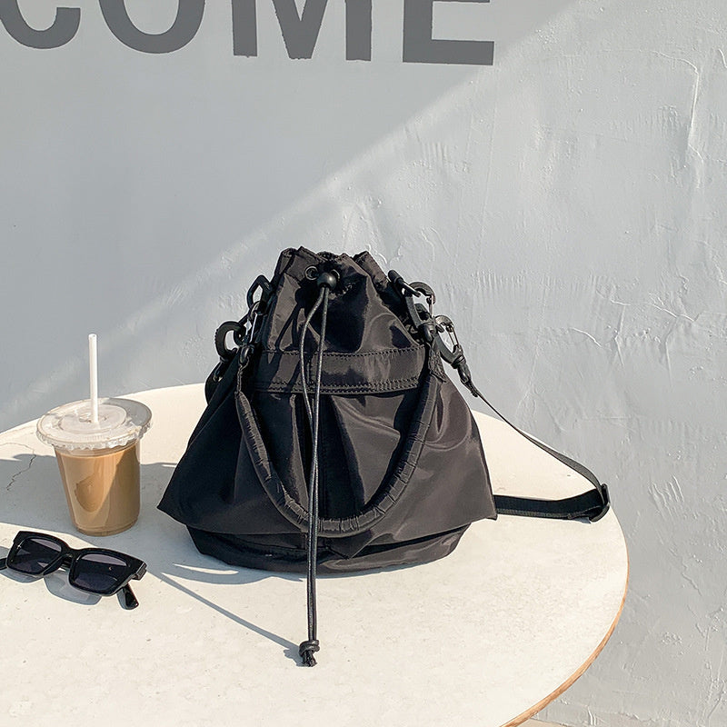 Bellance Vegan Leather Crossbody Bucket Bag