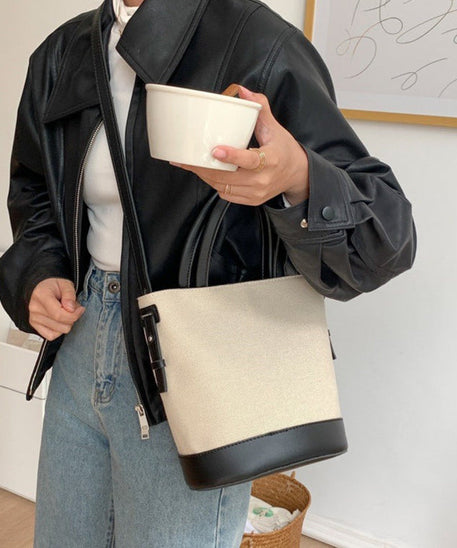 Serah Vegan Leather Crossbody Bucket Bag