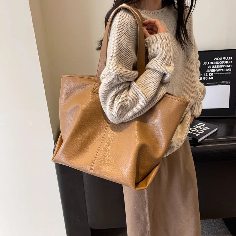 Manya Vegan Leather Tote Bag