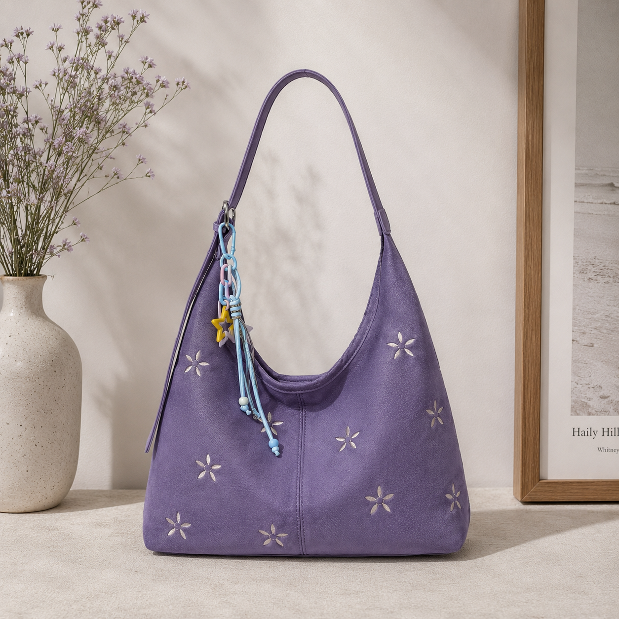 Violette Floral Bucket Bag