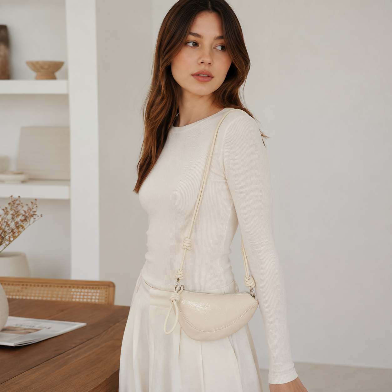 Cyralie Metallic Shoulder Bag