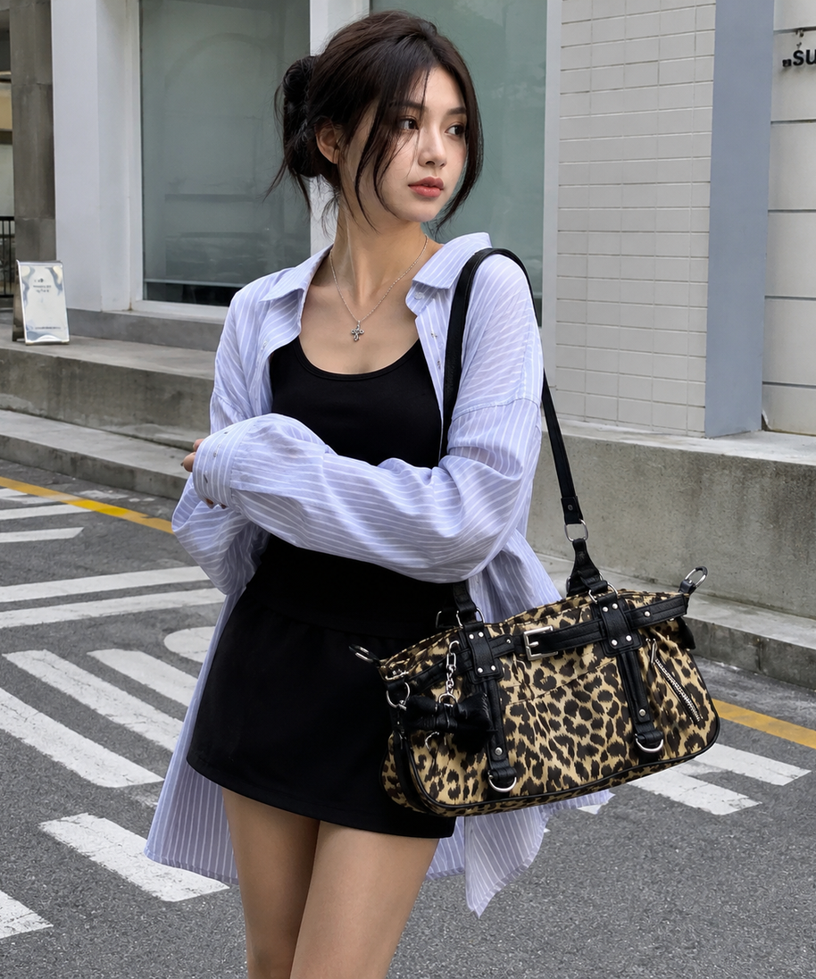 Ombrita Belted Shoulder Bag