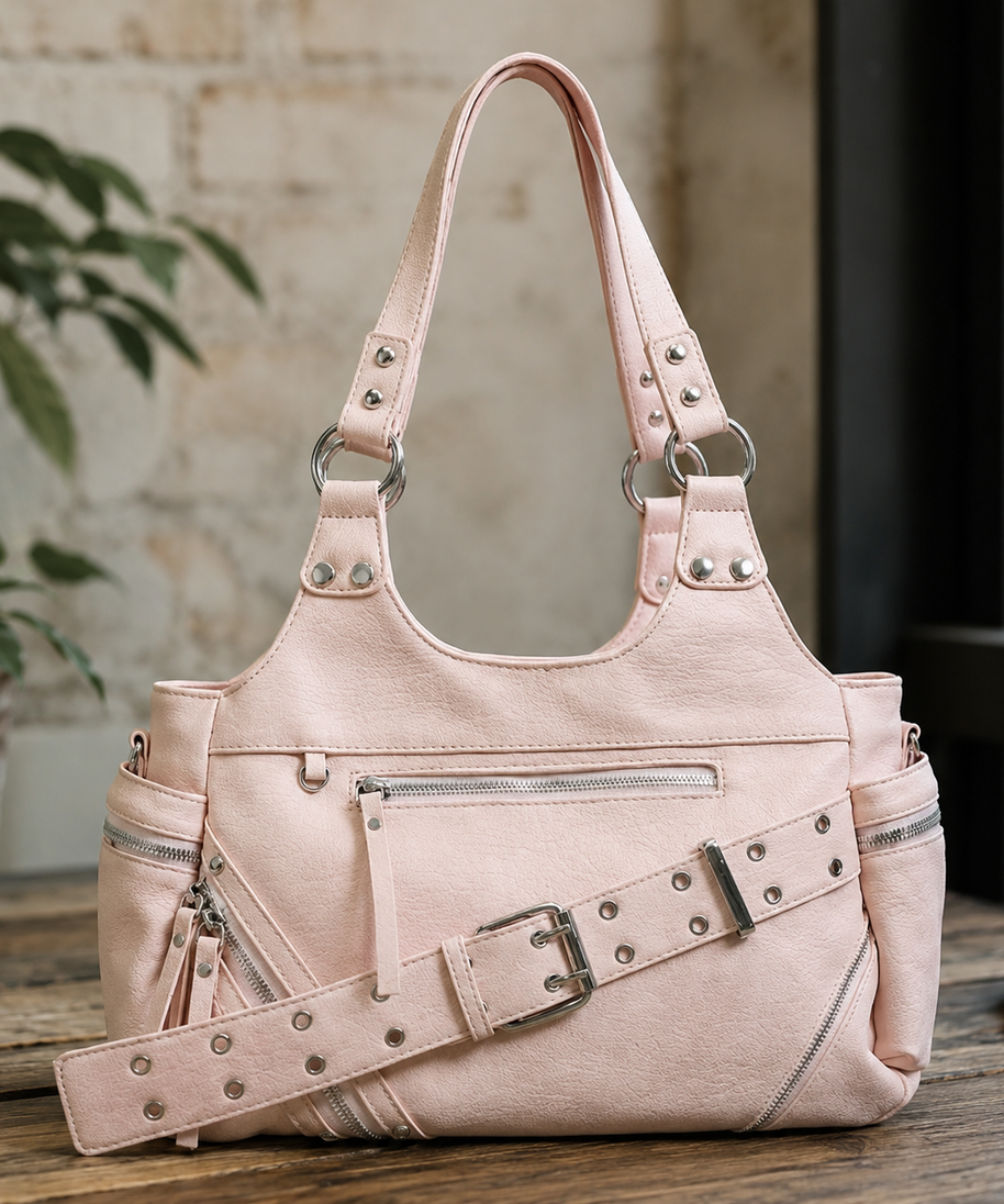 Valmira Studded Shoulder Bag