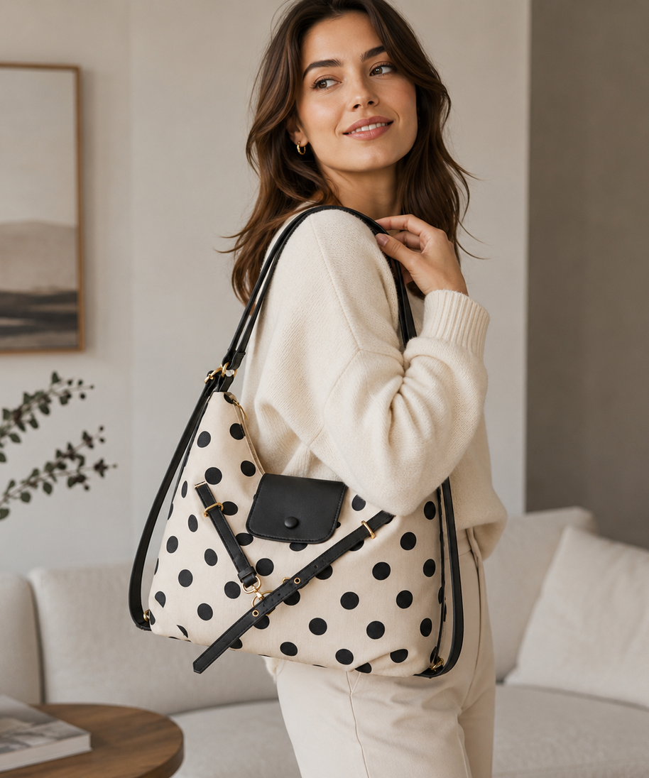 Dottara Polka Dot Shoulder Bag