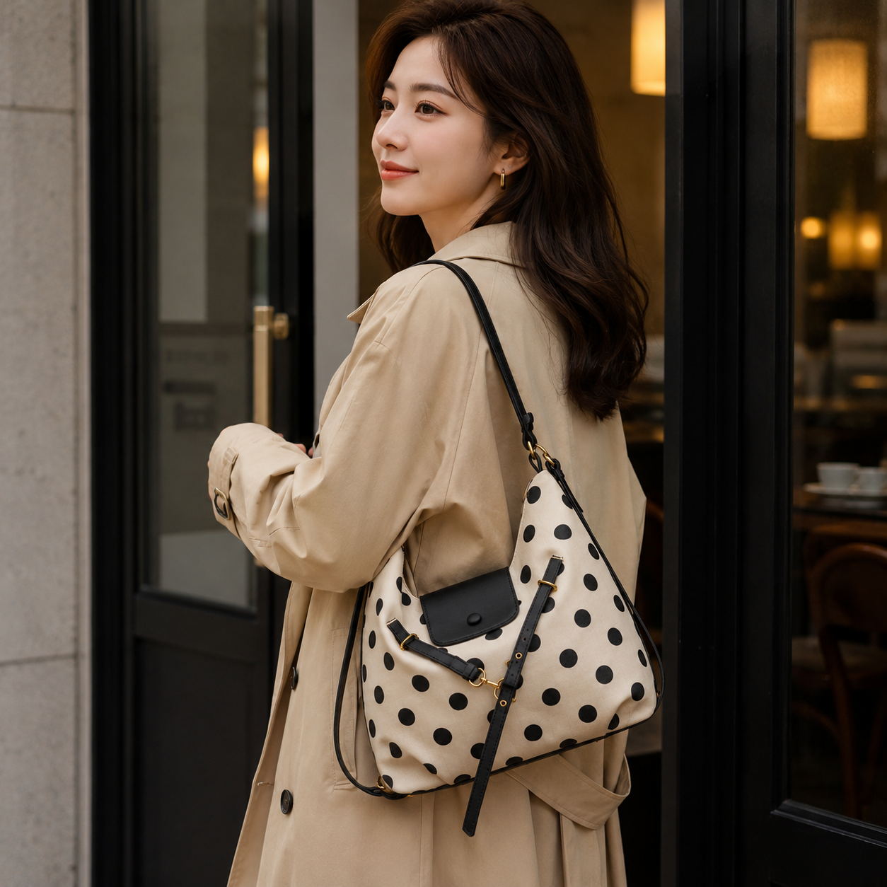 Dottara Polka Dot Shoulder Bag
