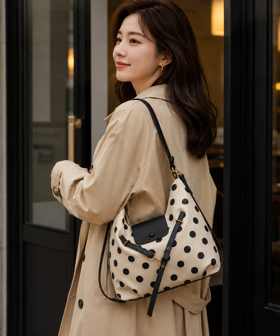 Dottara Polka Dot Shoulder Bag