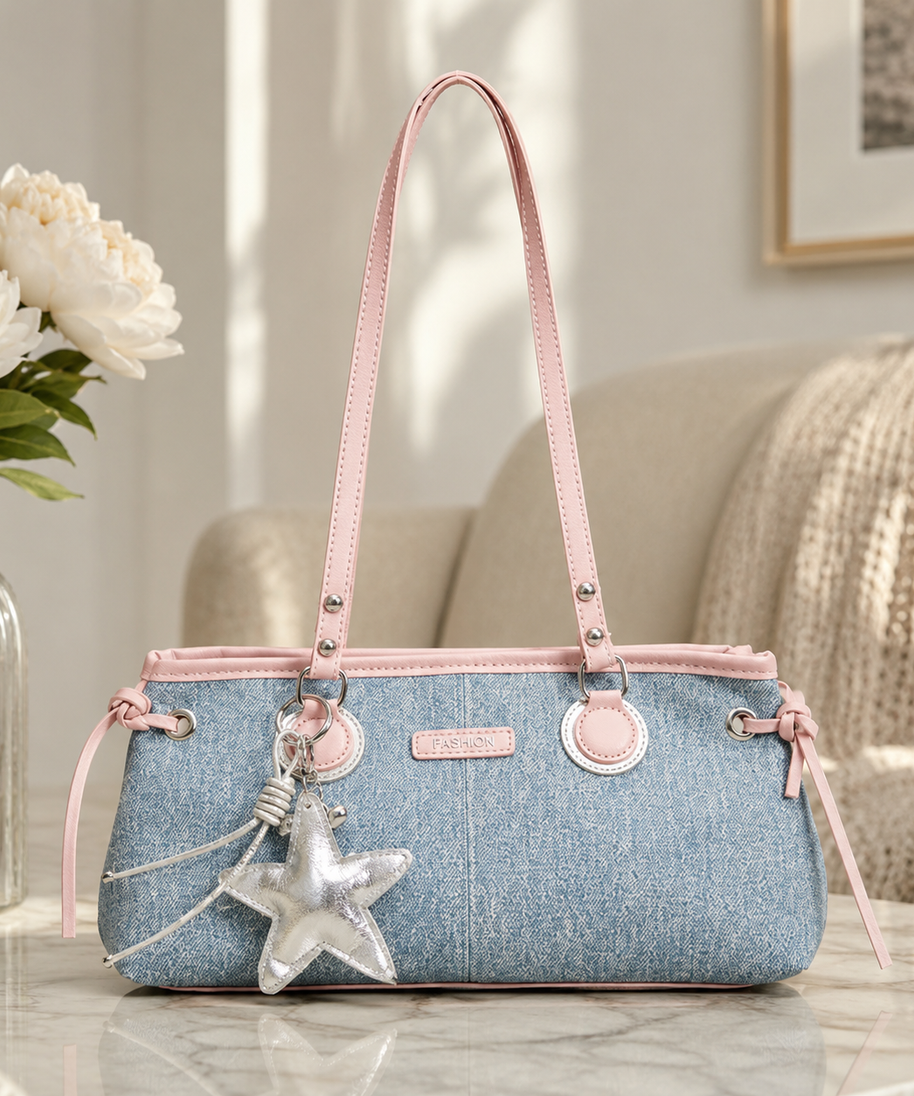 Avelora Contrast Strap Shoulder Bag