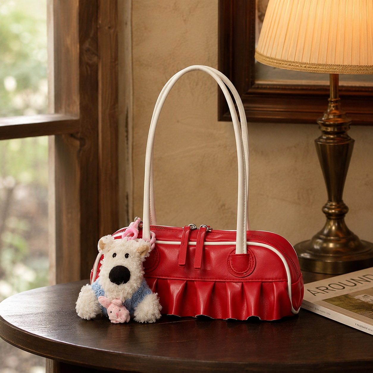 Mavelle Ruffle Shoulder Bag