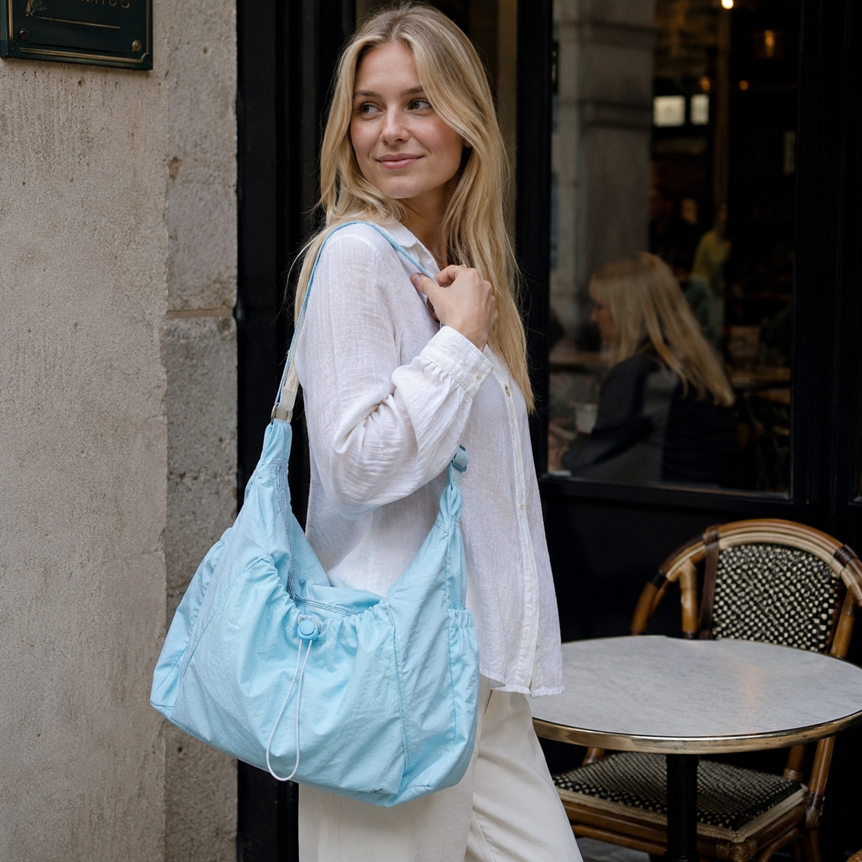 Thalara Ruched Shoulder Bag